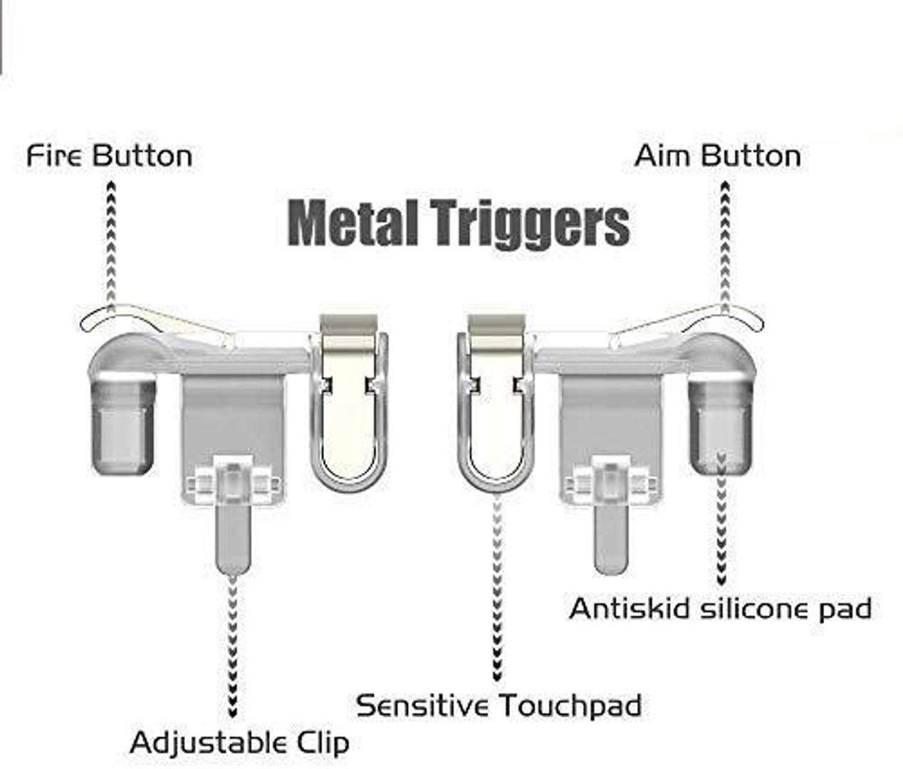 PUBG Game Metal Controller Mobile Attachment Joystick Accessory