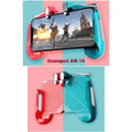 Ak16 Pubg Game Controller L1R1 Trigger Fire Shooter Gaming Accessory Kit (Pink, Blue For Android & iOS) Set For 1