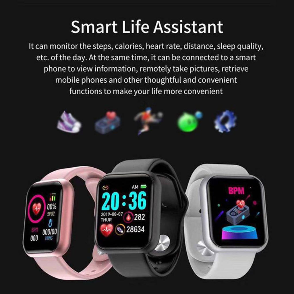 Smart Bracelet Multi-Function Sports Heart Rate Watch Control Music Step-by-Step Water-Like Bluetooth Bracelet