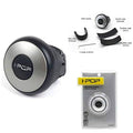 i-Pop Mini Knob Car Steering Wheel Power Holder Knob Spinner (Silver)