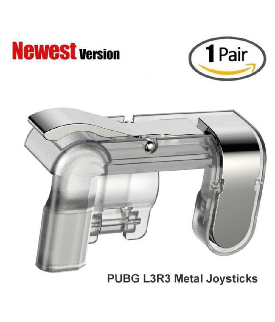 Sellnship Pubg Trigger Mobile Game Controller For Android & Iphone Steel Transparent