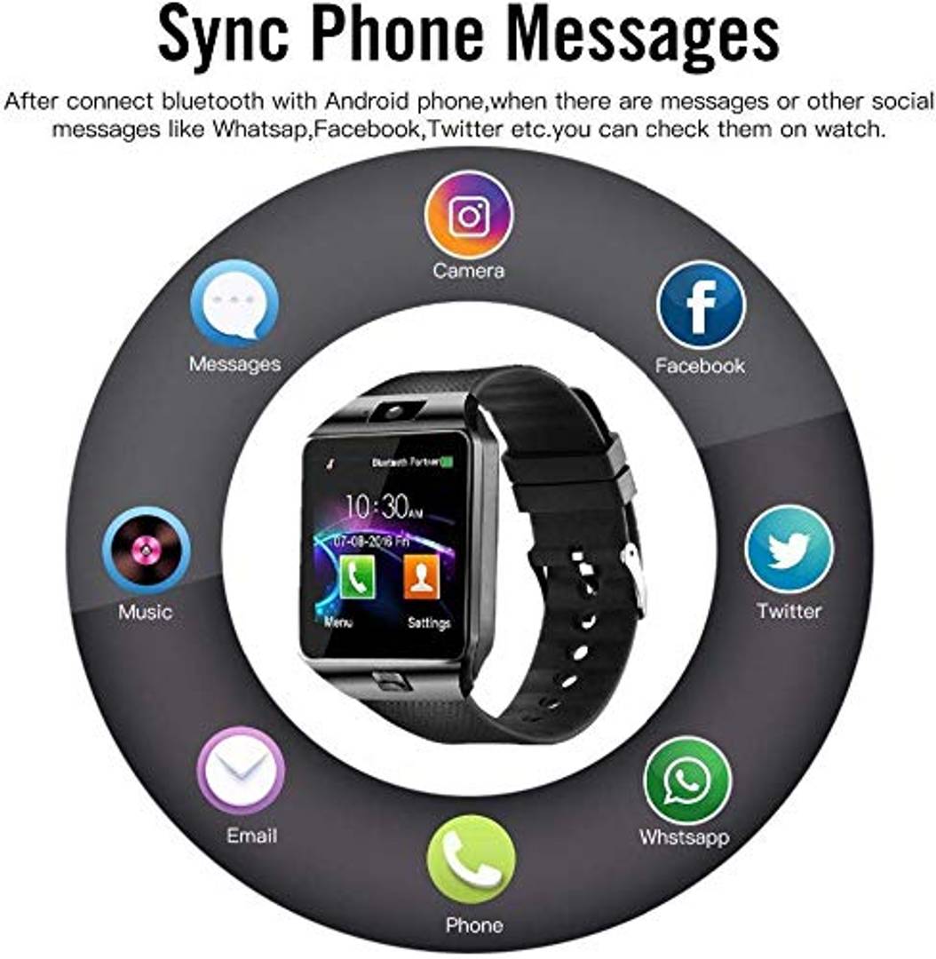 DZ09 Smart Watch Phone Camera SIM Card Pedometer
