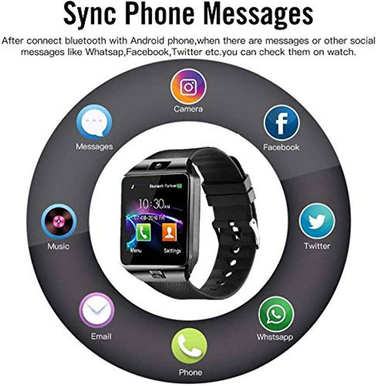 DZ09 Smart Watch Phone Camera SIM Card Pedometer