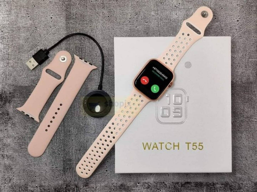 T55 SERISE 6 BLUETOOTH CALLING SMART WATCH , WALLPAPER SET