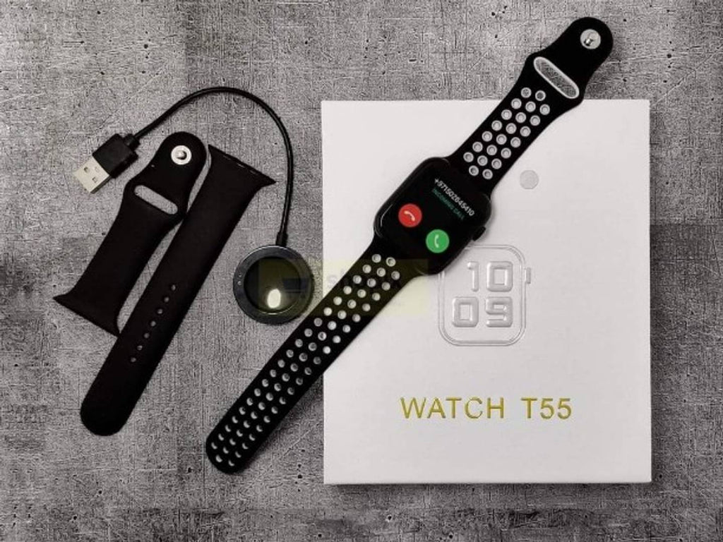 T55 SERISE 6 BLUETOOTH CALLING SMART WATCH , WALLPAPER SET