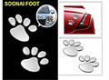 Soonai Chrome Foot Mark Sticker For All Cars