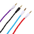 3.5mm Male Car Aux Auxiliary Cord Stereo Audio Cable Wire for Car (Pack Of 2 Pieces)Assorted