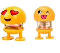 Cute Spring Dancing Emoji Dolls, Shaking Head Dolls for Car Interior Dashboard Decoration- Assorted Design 1 Piece
