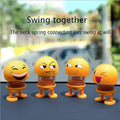 Cute Spring Dancing Emoji Dolls, Shaking Head Dolls for Car Interior Dashboard Decoration- Assorted Design 1 Piece